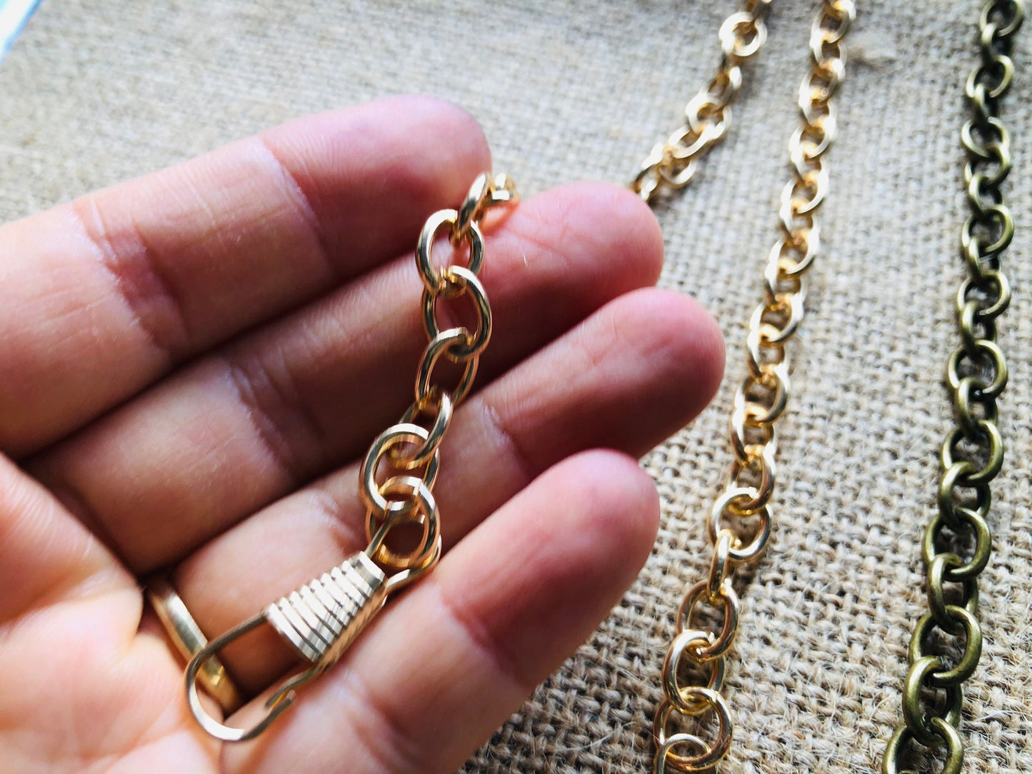 120cm chain straps, crossbody straps, silver, gold, gunmetal black, antique brass metal straps for bags
