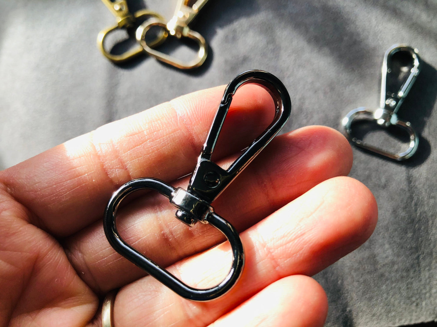 Quality swivel hooks 13mm, 25mm, 32mm, 38mm, bag hardware, crossbody,, tote bag, backpack fittings, bag making, handmade bags