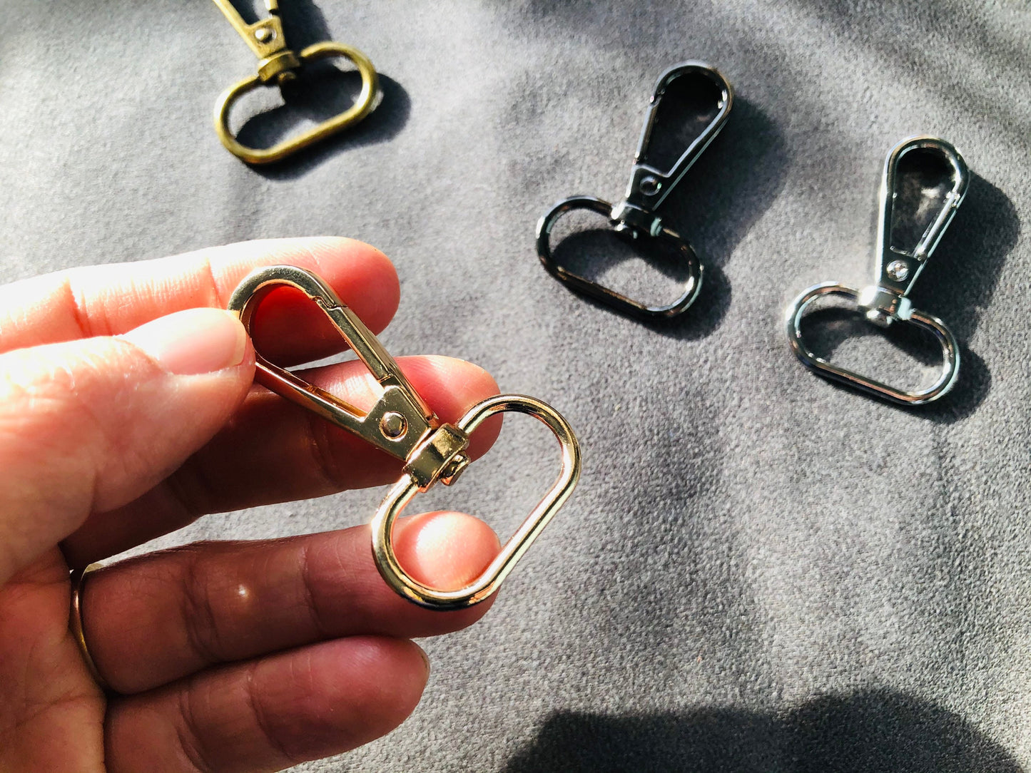 Quality swivel hooks 13mm, 25mm, 32mm, 38mm, bag hardware, crossbody,, tote bag, backpack fittings, bag making, handmade bags