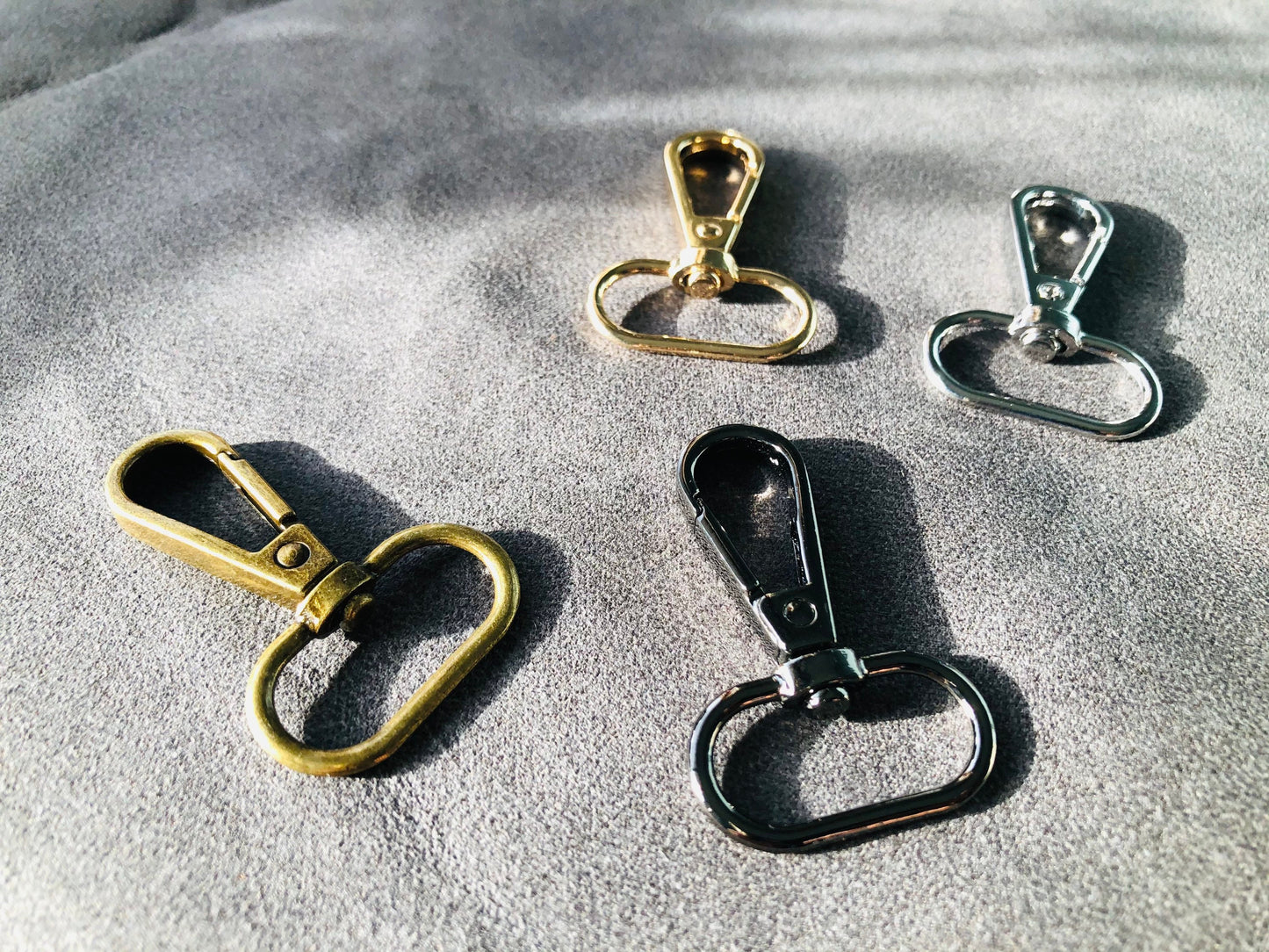 Quality swivel hooks 13mm, 25mm, 32mm, 38mm, bag hardware, crossbody,, tote bag, backpack fittings, bag making, handmade bags