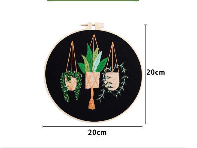 Beautiful embroidery kits for beginners, easy to follow preprinted embroidery pattern, presents for her, holiday craft, learn to embroidery