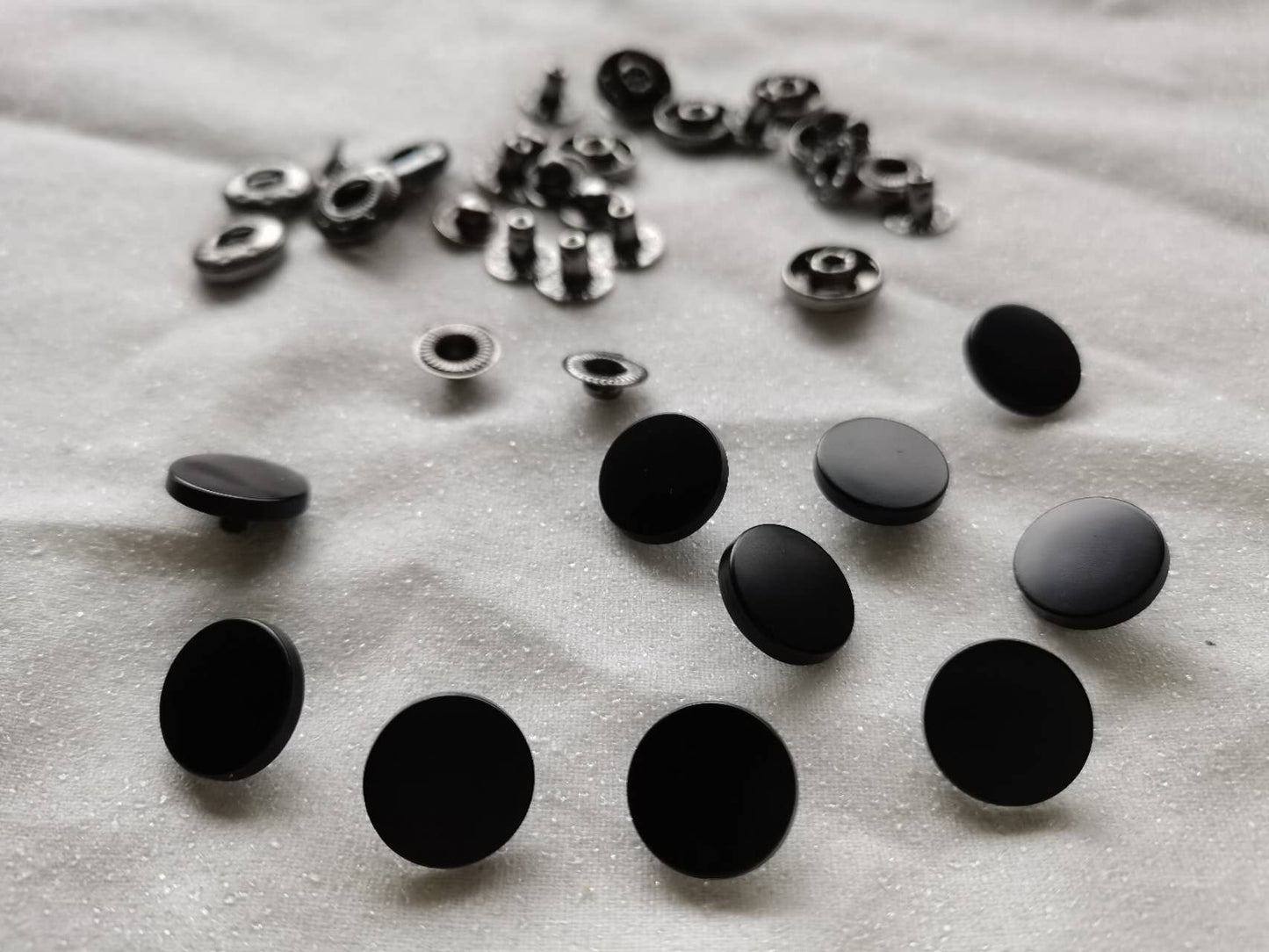 15mm heavy duty snap buttons, metal snaps, bags, jackets, optional snap button setting tools