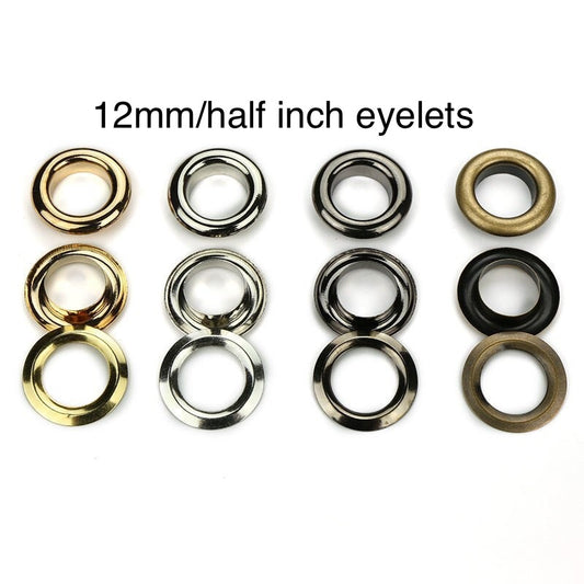 Metal eyelets for curtains, bags, jackets, leather work A4G