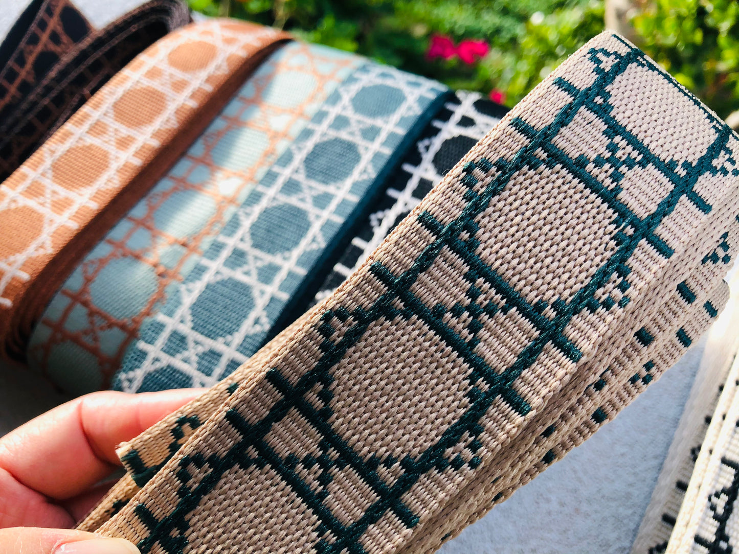 Premium quality 1.5inch/3.8cm patterned webbing for bags