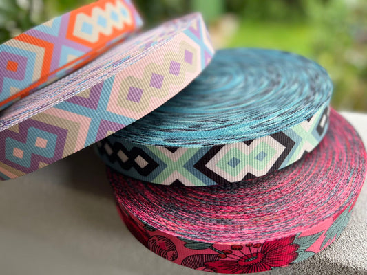 3.8cm - 1.5 inch printed webbing A5