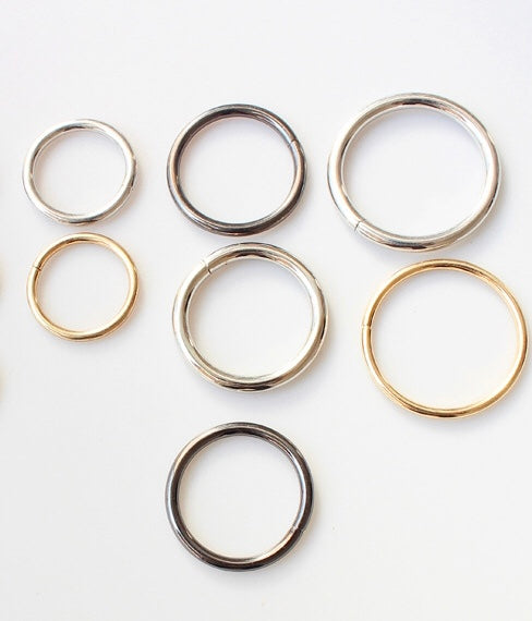 O rings - 13mm, 25mm, 38mm for bag making, crafts
