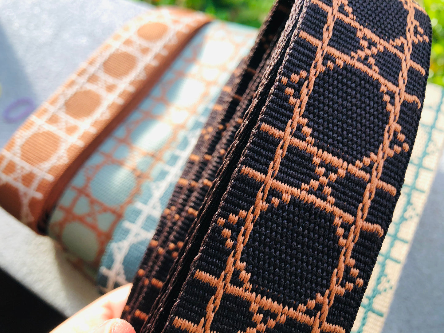 Premium quality 1.5inch/3.8cm patterned webbing for bags