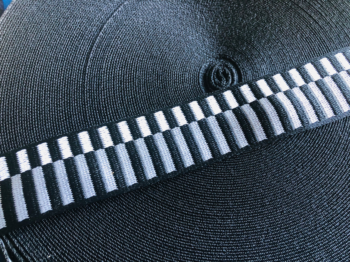 3 metre of piano keys patten strap, 3.8cm/1.5 inch pattern webbing for tote bags, adjustable crossbody straps, handmade backpacks, heavy duty handles by the meter