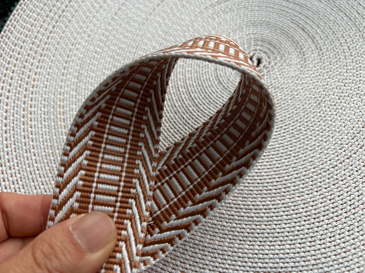 3 metre of 3.8cm patterned webbing, 1.5 inch strapping for tote bags, adjustable crossbody straps, handmade backpacks, heavy duty handles by the meter