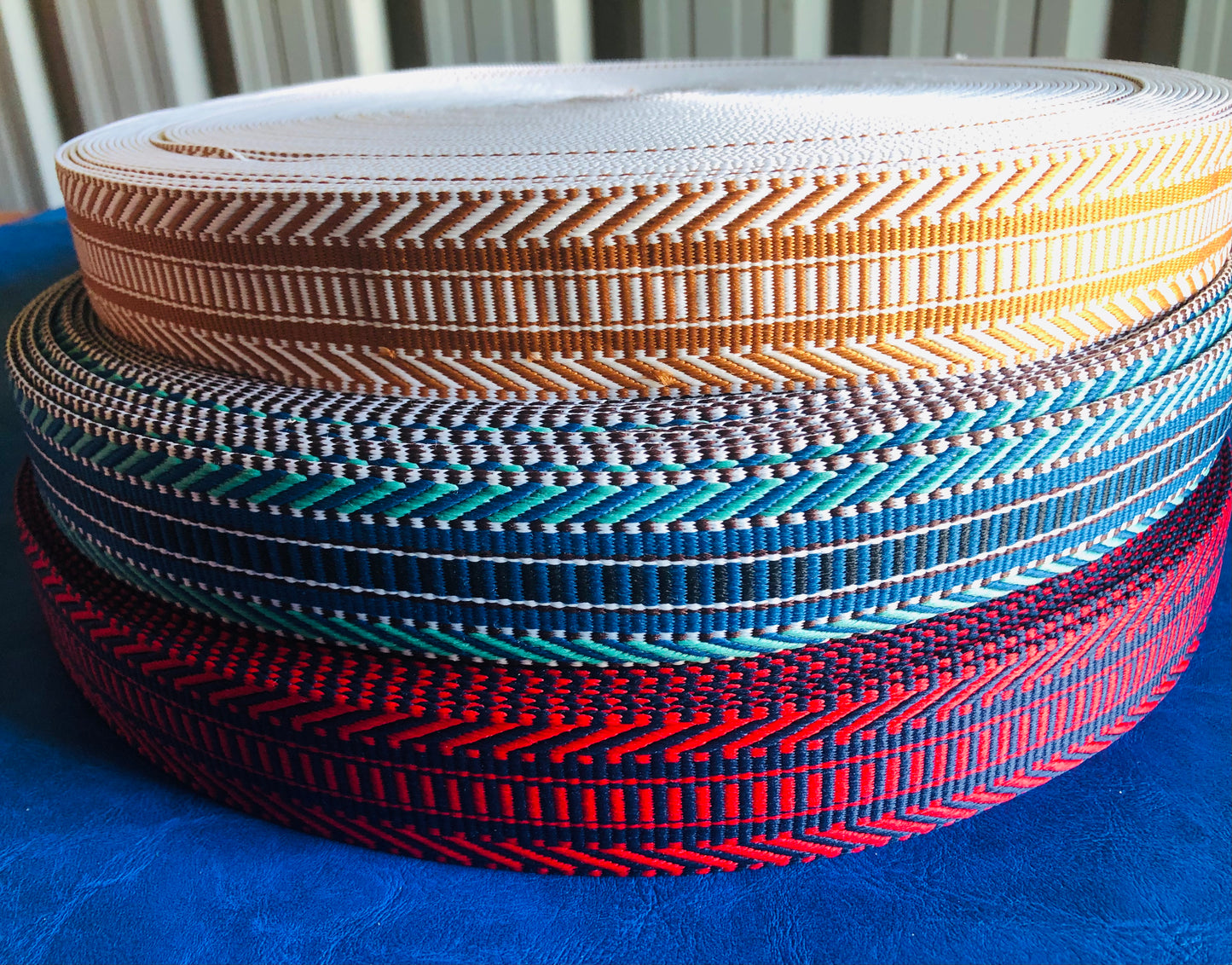 3 metre of 3.8cm patterned webbing, 1.5 inch strapping for tote bags, adjustable crossbody straps, handmade backpacks, heavy duty handles by the meter