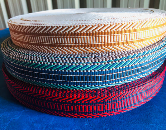 3m of patterned webbing, 3.8cm/1.5 inch strapping DWS