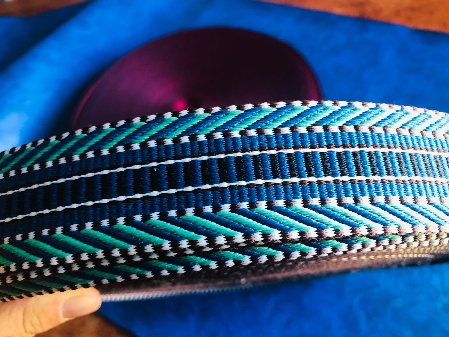 3 metre of 3.8cm patterned webbing, 1.5 inch strapping for tote bags, adjustable crossbody straps, handmade backpacks, heavy duty handles by the meter