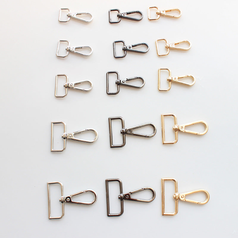 Rectangular eye swivel hooks, lobster clasps H2/H3