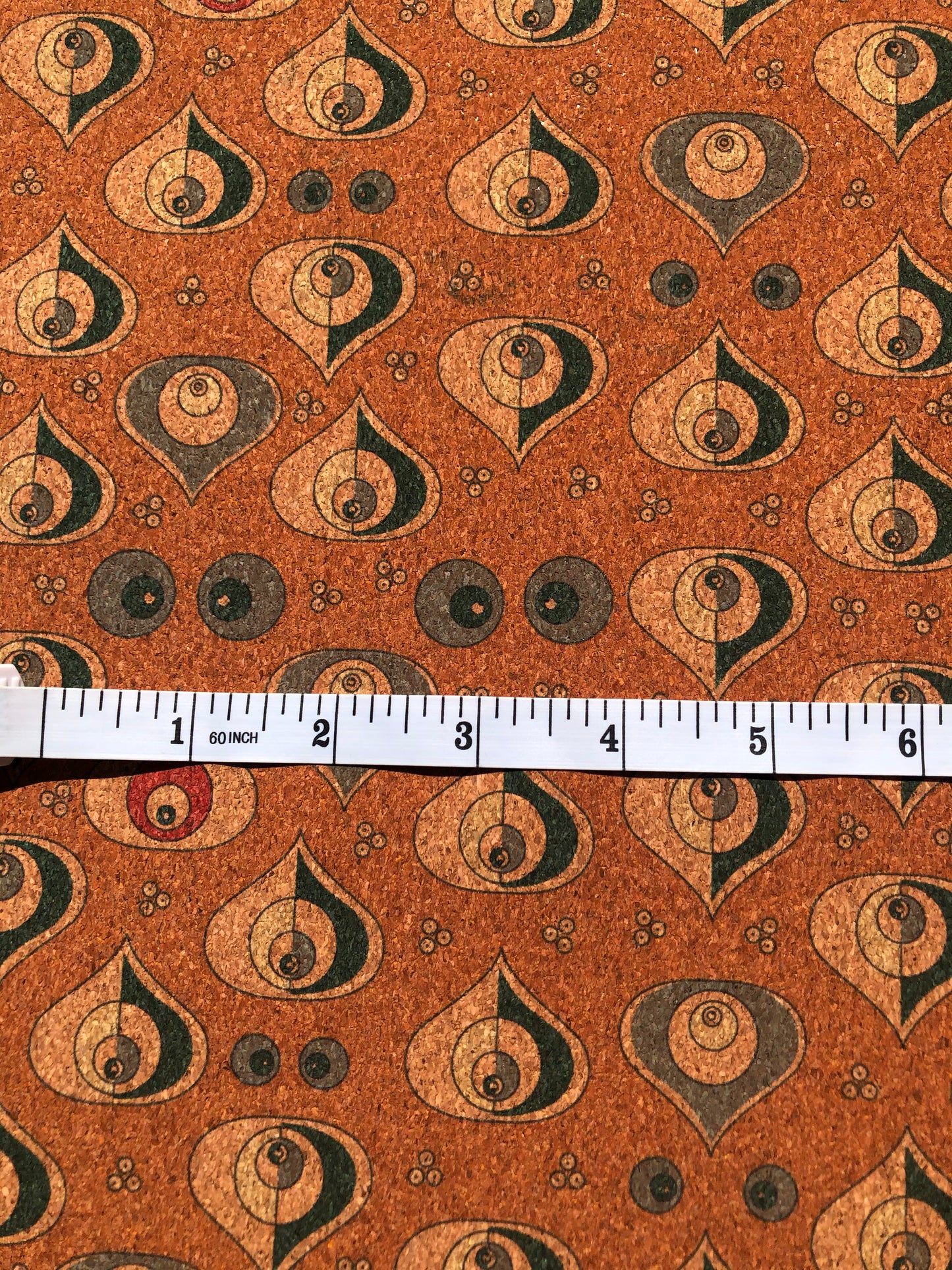 Printed cork fabric, vegan leather, cork bags, vegan leather, cork leather F1