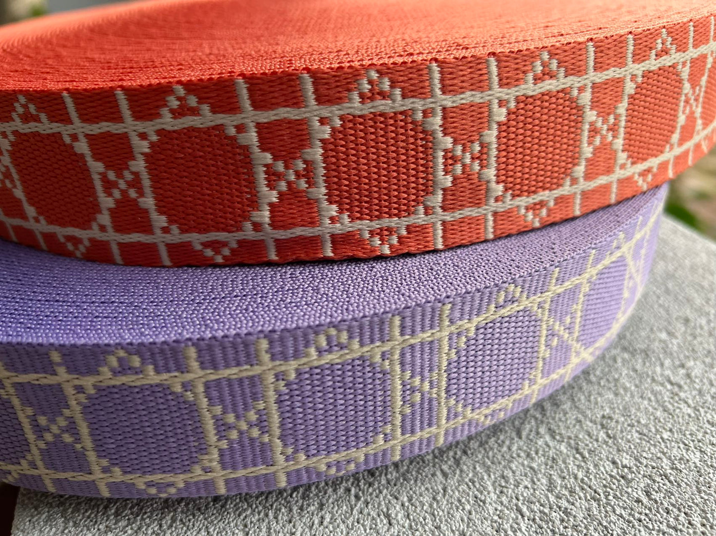 Premium quality 1.5inch/3.8cm patterned webbing for bags