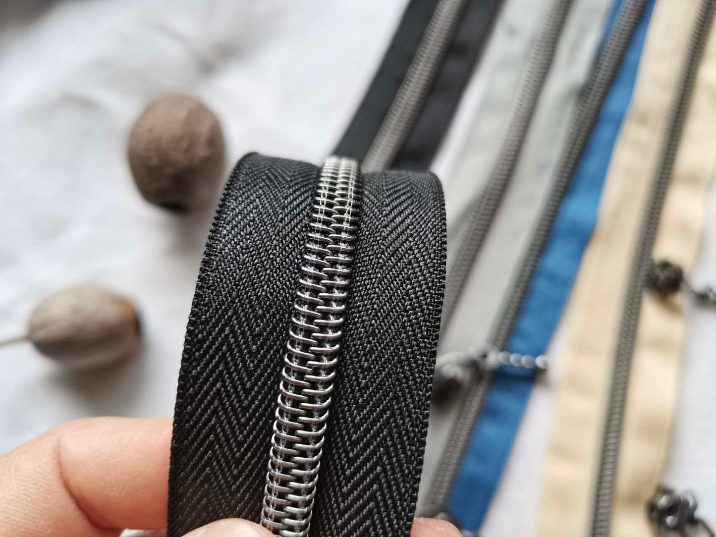 Gunmetal color - size 5 zipper tapes