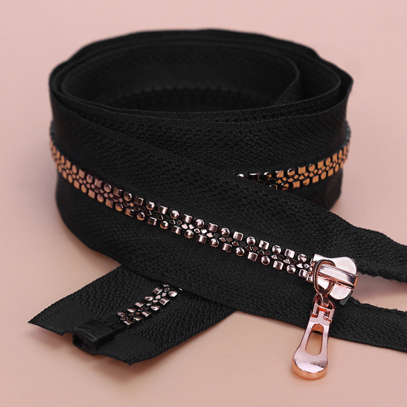 Size 5 rose gold color zippers, zips for jackets, hoodies and bags