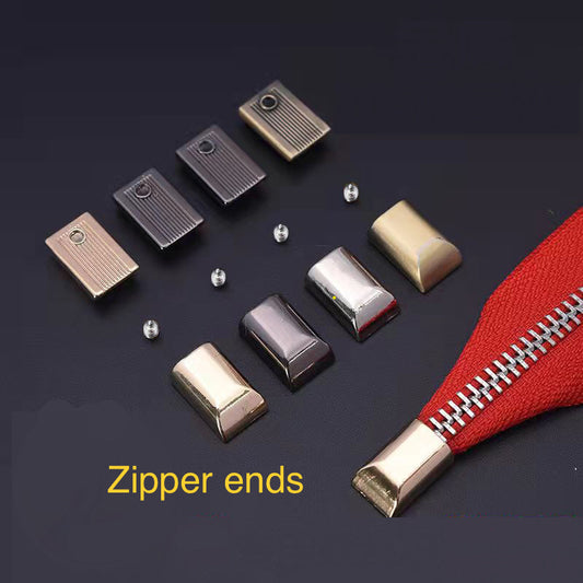Metal zipper ends for bag making A4W