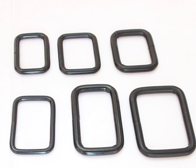 Rectangular rings 25mm, 38mm, bag hardware, crossbody bag fittings, bag making, metal rings, handmade bags