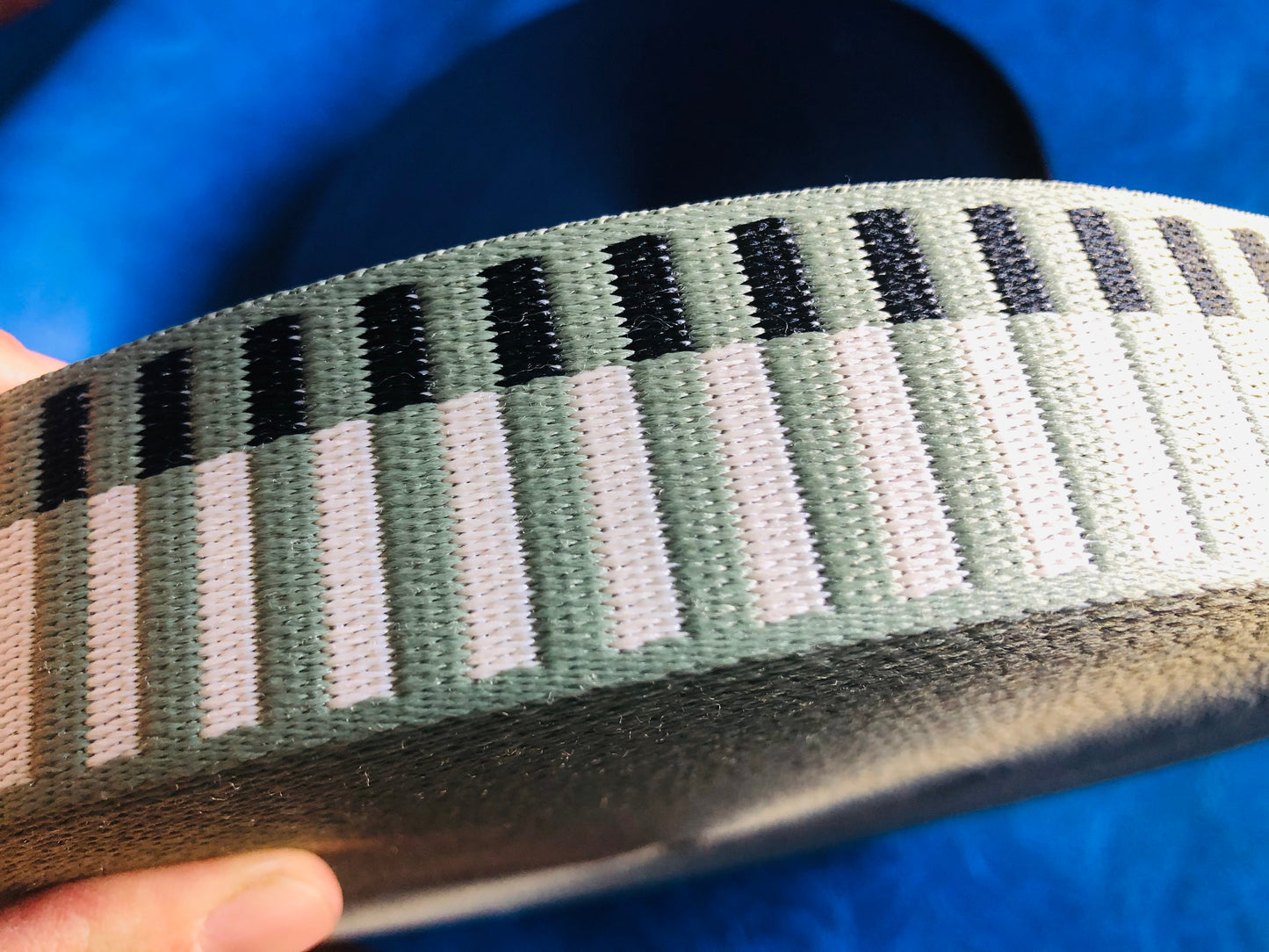 3 metre of piano keys patten strap, 3.8cm/1.5 inch pattern webbing for tote bags, adjustable crossbody straps, handmade backpacks, heavy duty handles by the meter