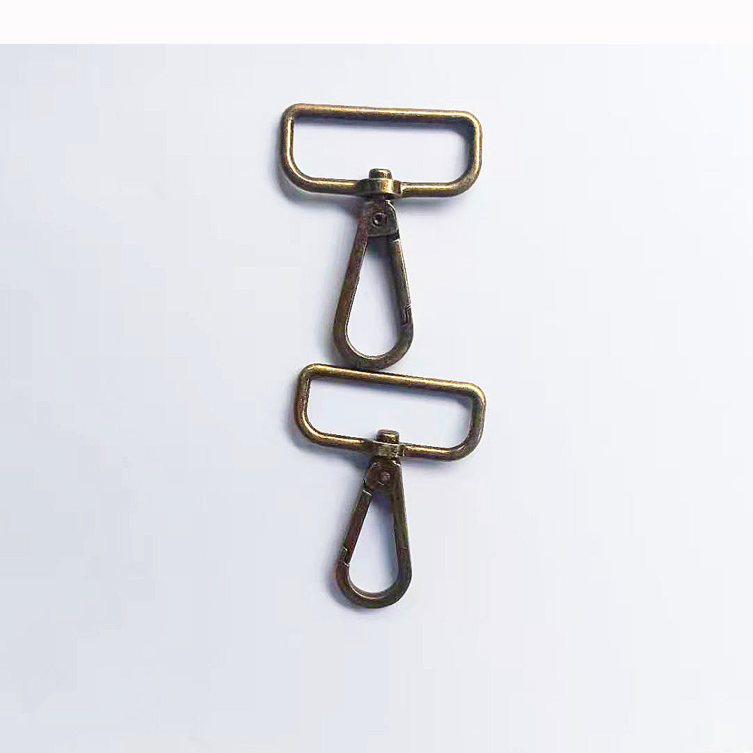 Rectangular eye swivel hooks 25mm, 32mm, 38mm, bag hardware, crossbody,, tote bag, backpack fittings, bag making, handmade bags