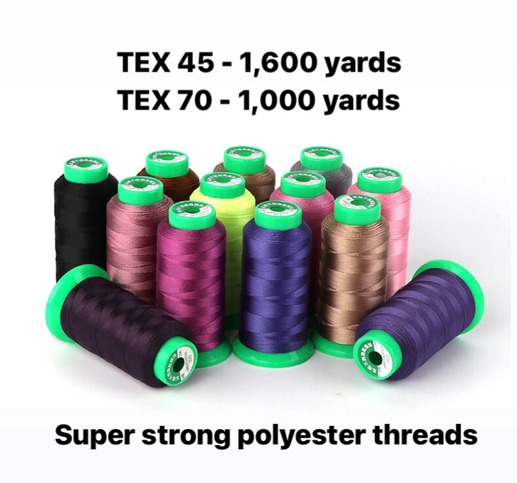 Tex 45 & Tex 70 Super Strong Polyester Sewing Threads C2-3,B4,I