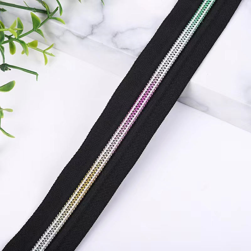 Rainbow zipper tapes, Size 5