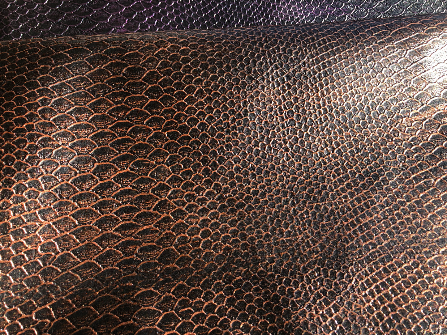 Mermaid scales Vinyl, embossed faux leather, synthetic leather, Vegan Pleather, artificial leather for bags, garments, and upholstery by the meter