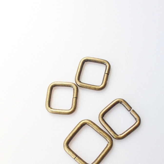Rectangular rings 25mm, 38mm, bag hardware, crossbody bag fittings, bag making, metal rings, handmade bags