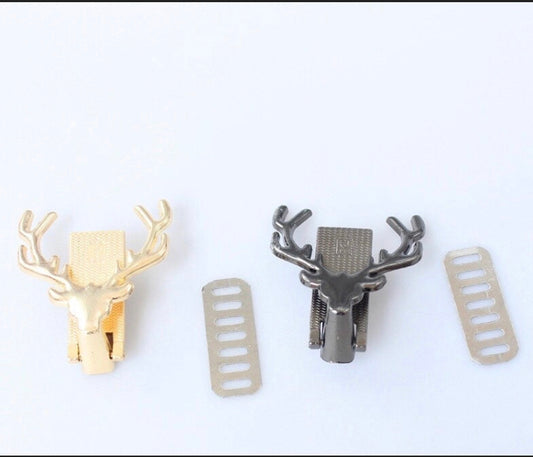 Stag bag charm for wallets, bags, jackets, leatherwork A4W