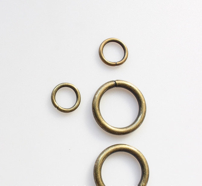 O rings - 13mm, 25mm, 38mm for bag making, crafts