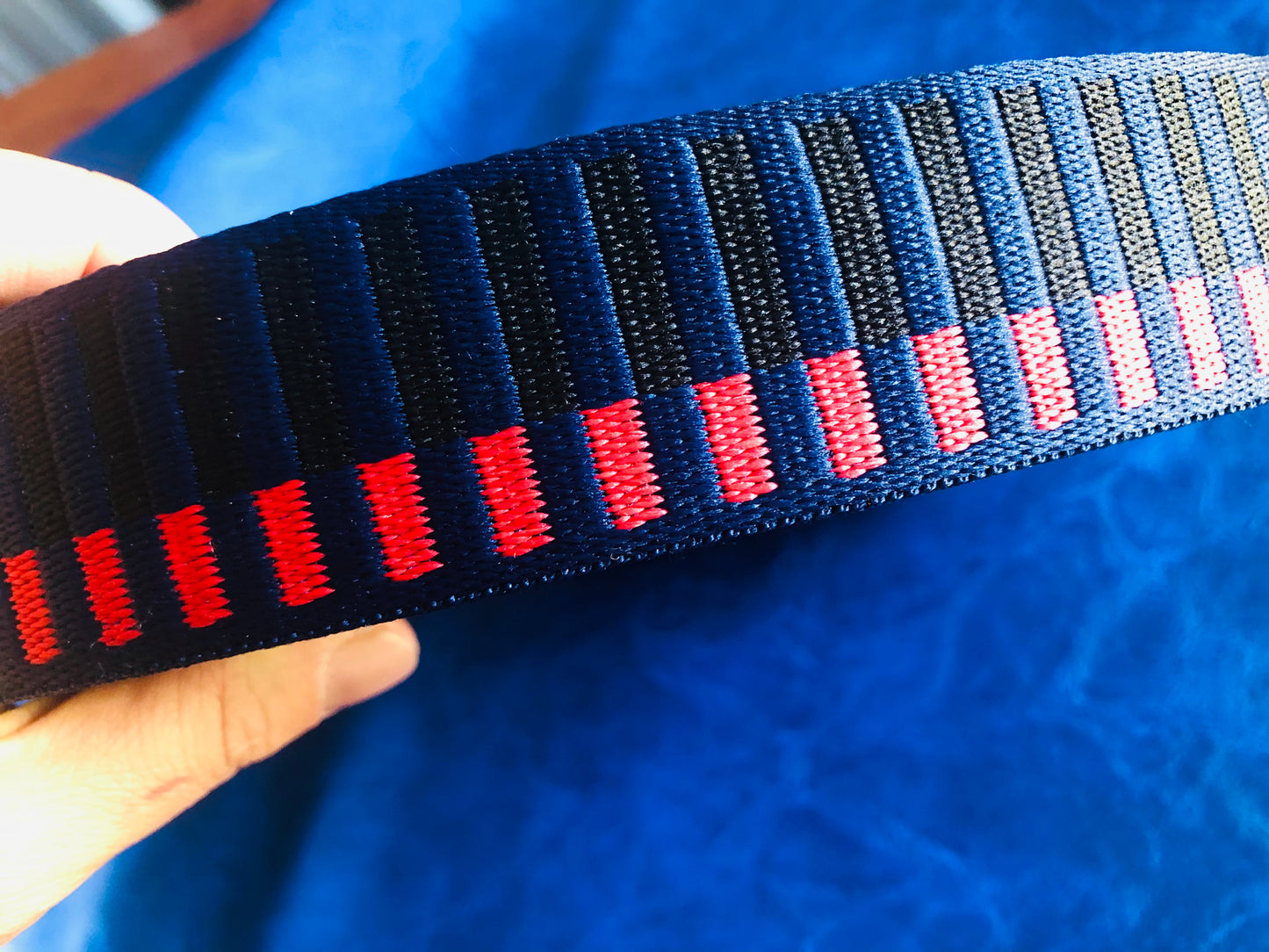 3 metre of piano keys patten strap, 3.8cm/1.5 inch pattern webbing for tote bags, adjustable crossbody straps, handmade backpacks, heavy duty handles by the meter