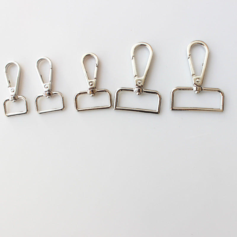 Rectangular eye swivel hooks 25mm, 32mm, 38mm, bag hardware, crossbody,, tote bag, backpack fittings, bag making, handmade bags