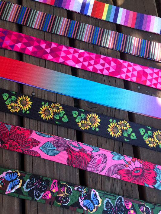 3 metres of printed webbing, 3.8cm /1.5inch straps DWS/A5