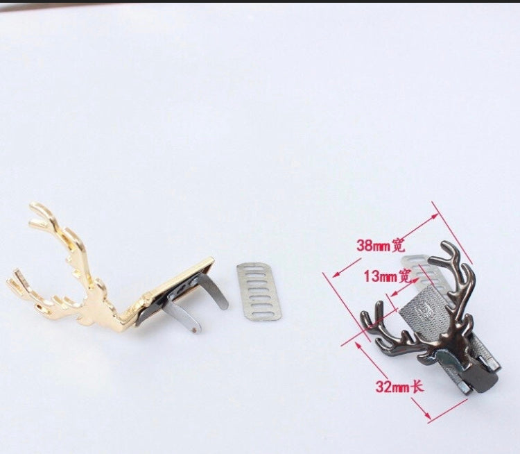 Stag bag charm for wallets, bags, jackets, leather work etc.