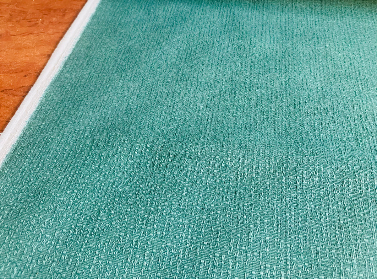 Green textured fabric for bag making, upholstery, home decor