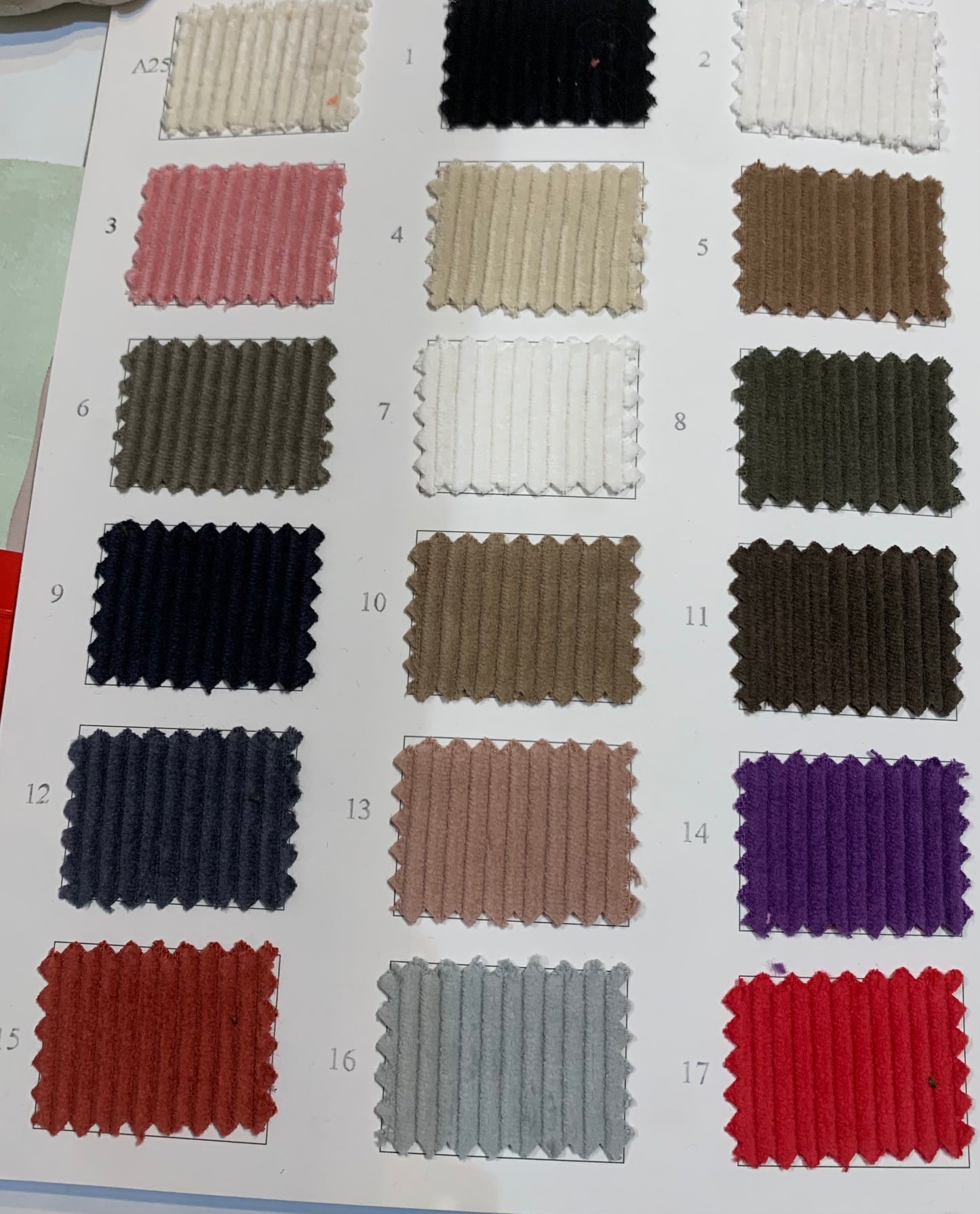 100% Cotton corduroy,  8 wale corduroy E2