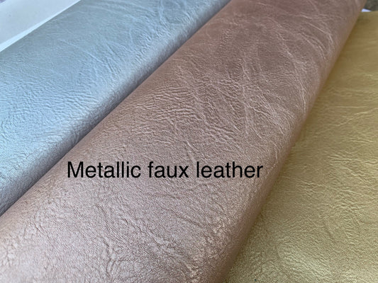 Metallic faux leather - E6