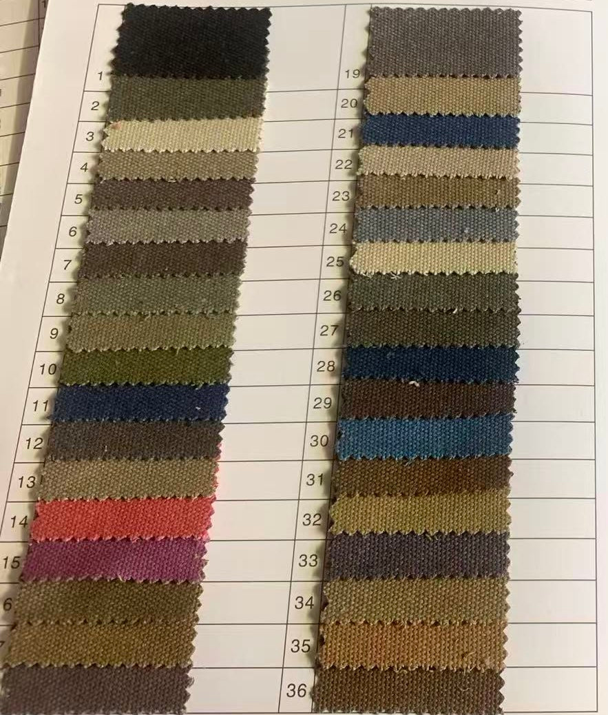 Heavy weight stone washed canvas, 100% cotton canvas F5