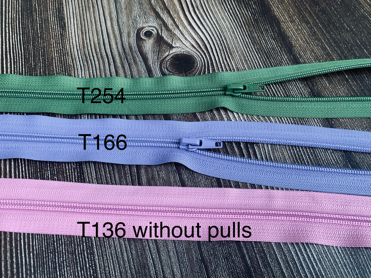 Pack of 25 - Size 5 nylon zips, 60-68 cm, clearance sale GS