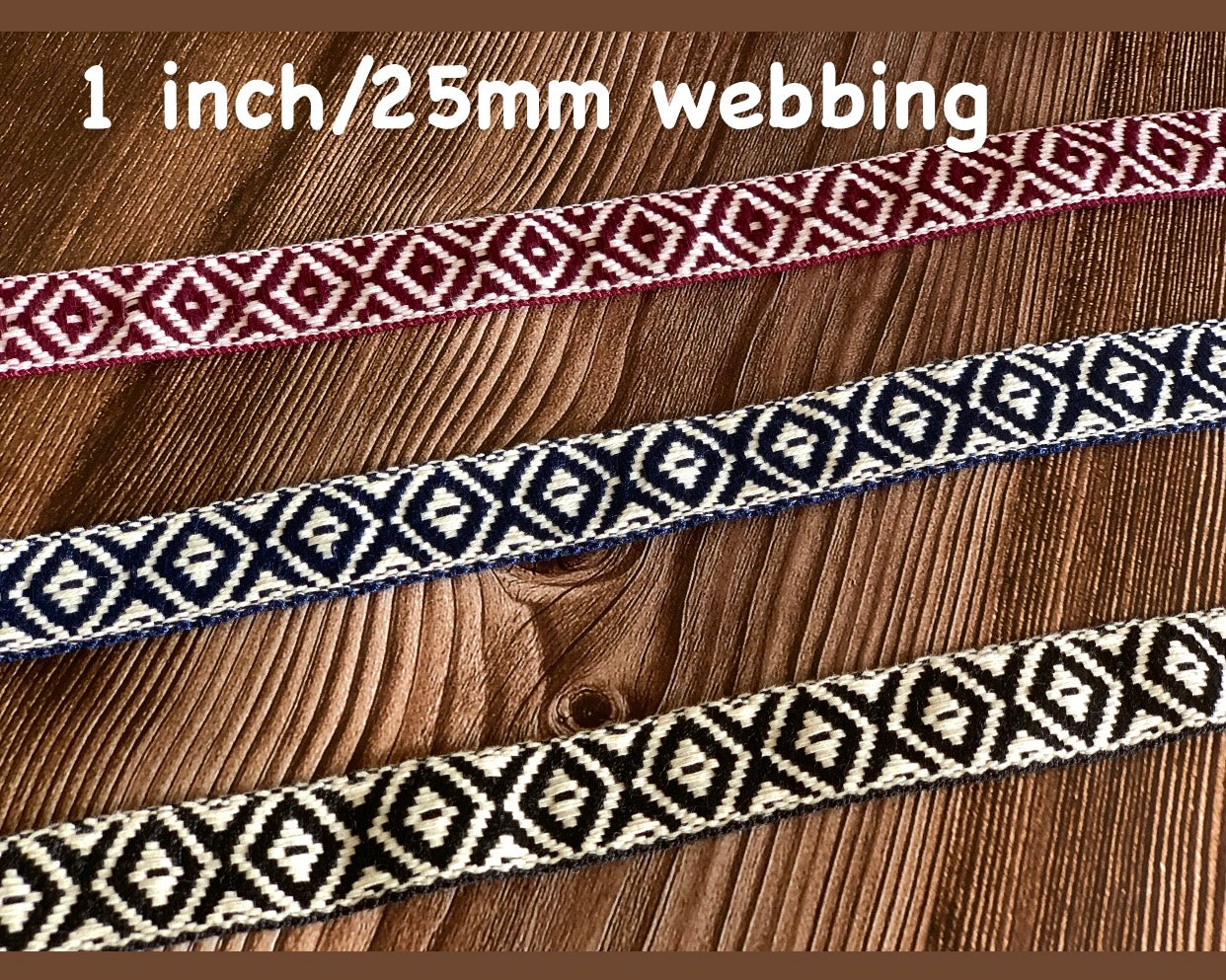 2.5cm/1 inch patterned webbing, Pattern A - A3 – Sun Kiss Melbourne