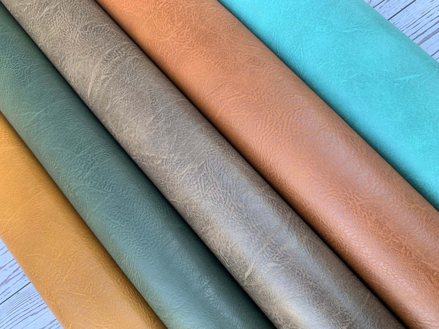 Textured luxury faux leather, faux full grain cow hide leather E6