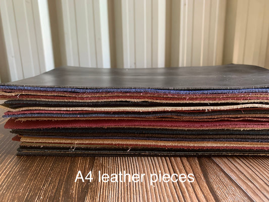 20cm x 30cm full grain leather pieces