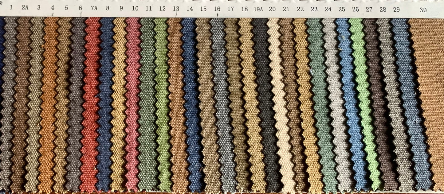 Medium weight stonewashed canvas, 100% Cotton canvas F4