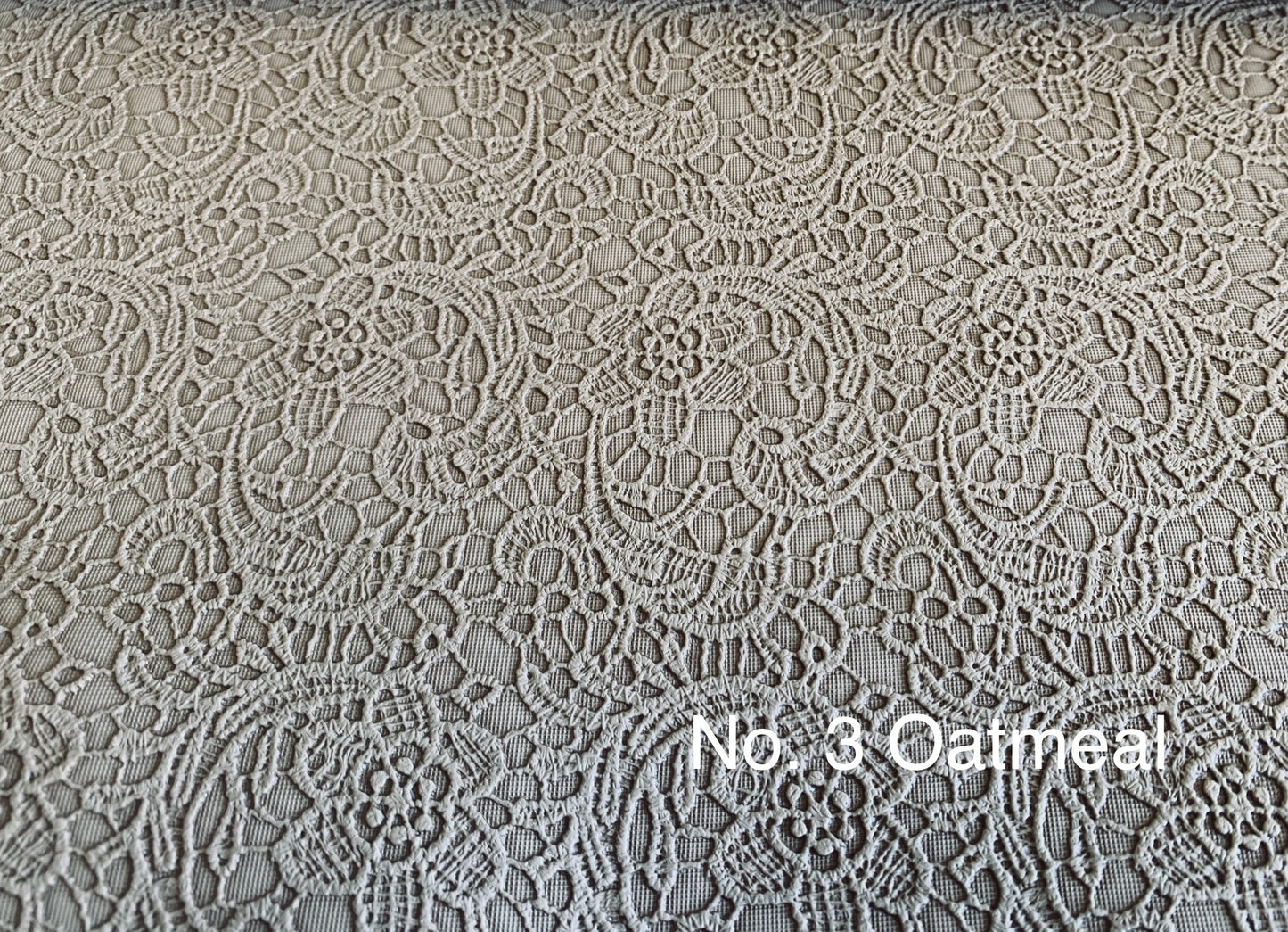 Classy lace embossed faux leather, lace pattern synthetic leather for bag making, home decor