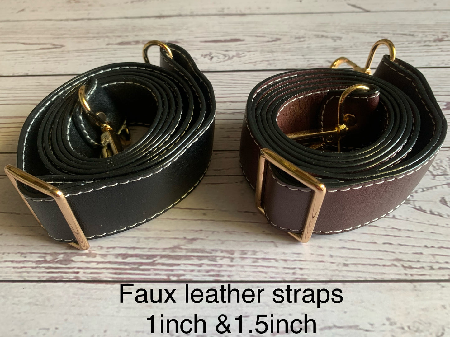 140cm faux leather straps, adjustable crossbody straps B3