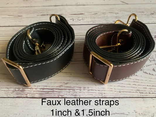 140cm faux leather straps, adjustable crossbody straps B3