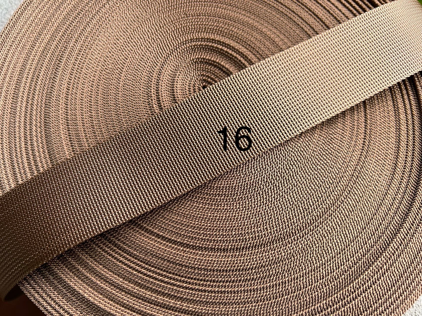 3 metres of 2.5 cm and 3.8cm plain webbing for tote bags, adjustable crossbody straps, handmade backpacks, heavy duty straps  by the meter