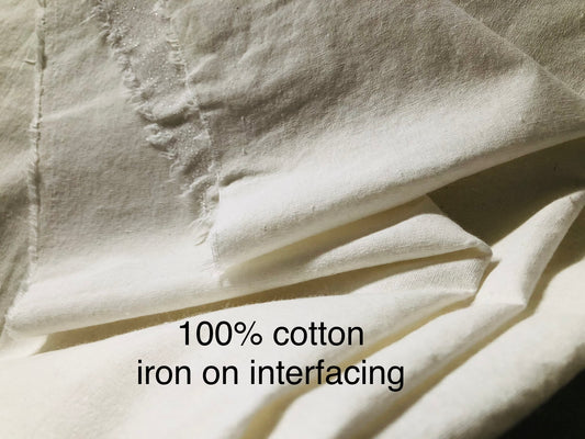 100% Cotton woven interfacing, Fusible medium and heavy weight