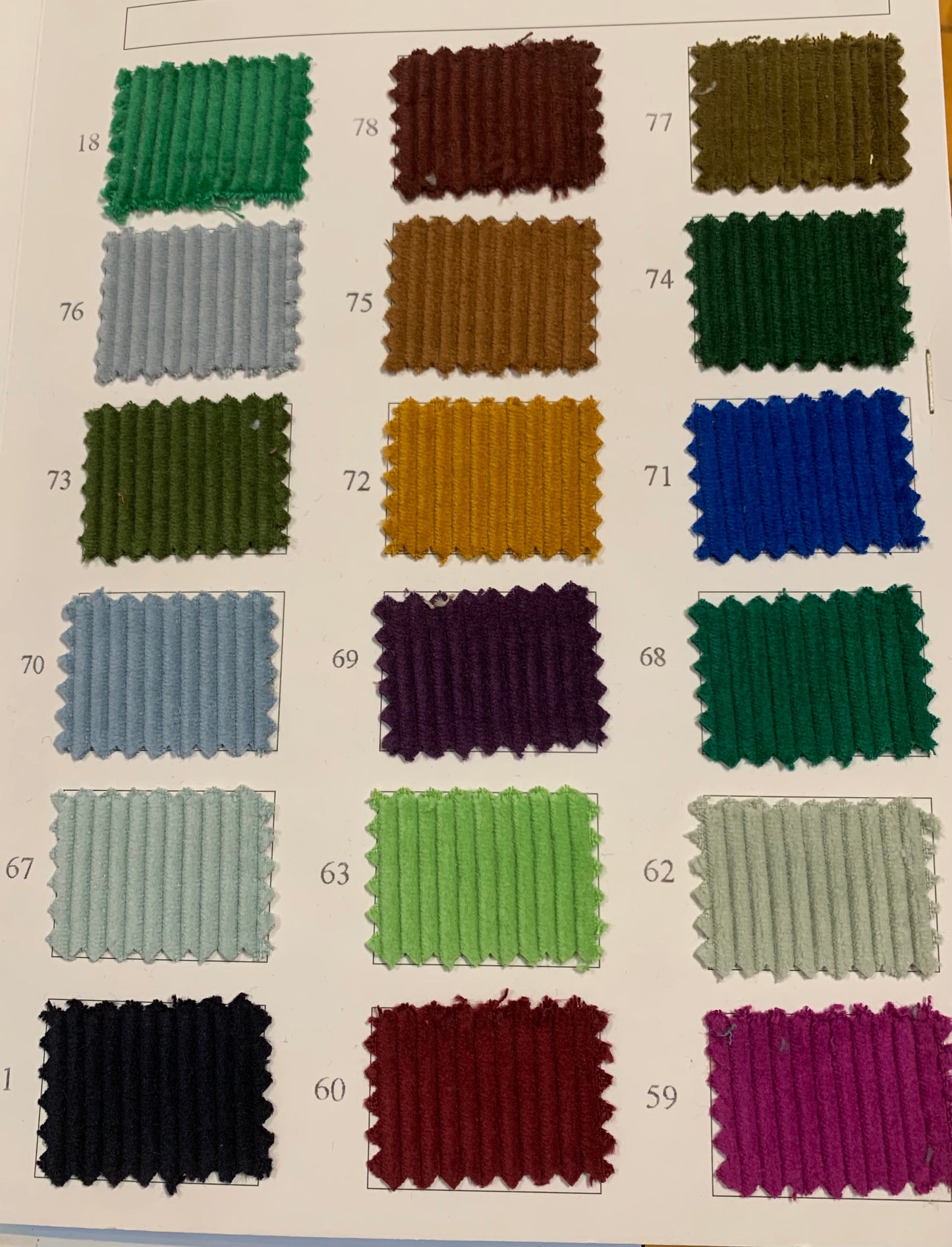 100% Cotton corduroy,  8 wale corduroy E2